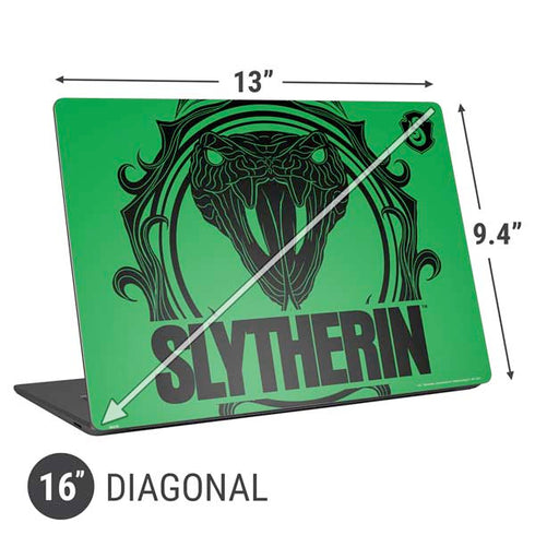 Wizarding Worlds Harry Potter Slytherin Illustration Universal Laptop 16in (13 x 9.4in) Skin